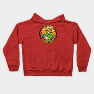 Happy Cinco de Mayo Mexican Fiesta Funny Cactus wearing sombrero Mexican Hat Kids Hoodie